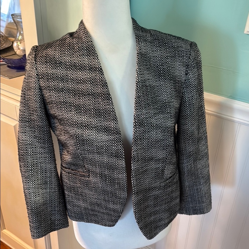 Women's Black and White Jacket